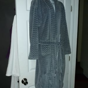 Outdoor Spirit Women's fleece robe L/XL gray